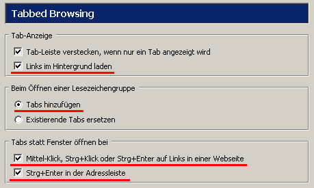 Mozilla-Einstellungen: Schritt 6