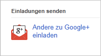 Google+ Einladungen