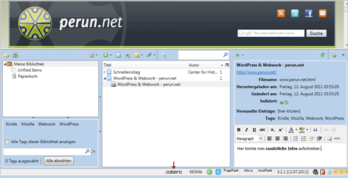 Zotero: Zettelkasten für Mozilla Firefox