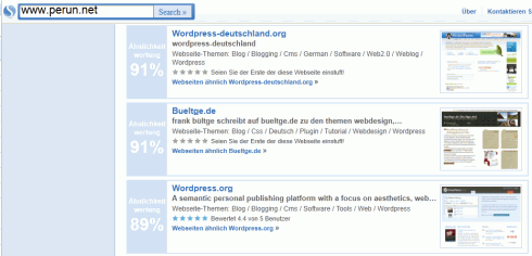 similarsites.com im Einsatz