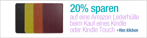 Amazon Kindle: 20% Rabatt auf Lederhüllen