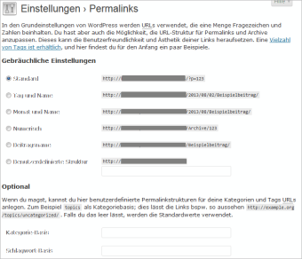 wordpress-permalinkstruktur